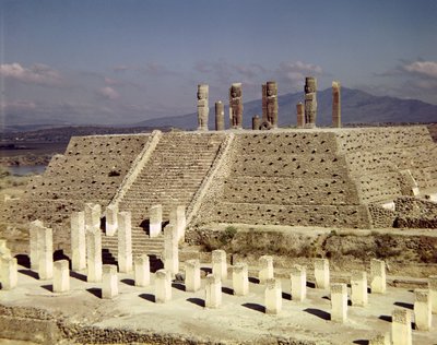 Veduta della Piramide B, precolombiana da Toltec